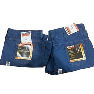 Lapco FR 48X32 Mens Flame Resistant Jeans Relaxed Fit Denim NEW Lot of 2